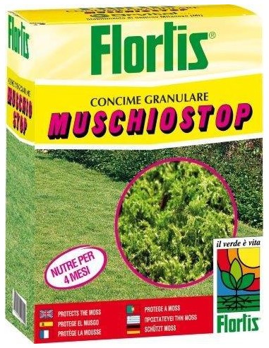 Concime fertilizzante muschio stop 1500g Flortis Concime fertilizzante muschio stop 1500g Flortis